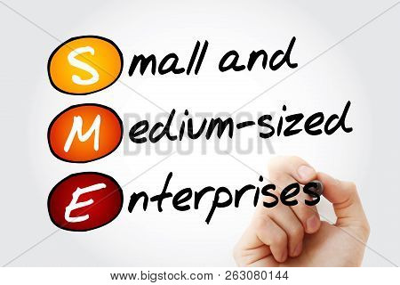 Sme - Small And Medium-sized Enterprises, Acronym Business Concept Background