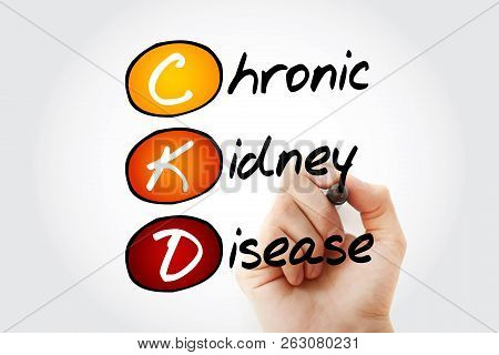 Ckd - Chronic Kidney Disease, Acronym Health Concept Background