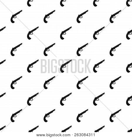 Gun Pattern Seamless In Simple Style Illustration