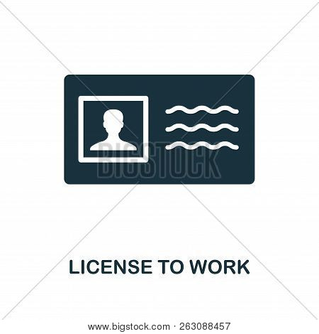 License Work Icon. Image & Photo (Free Trial) | Bigstock