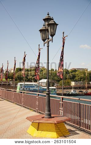 Odessa, South Of Ukraine, The Customs Area, July 10, 2018. Odessa Commercial Sea Port. Beautiful Yaс