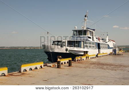 Odessa, South Of Ukraine, The Customs Area, July 10, 2018. Odessa Commercial Sea Port. Beautiful Yaс