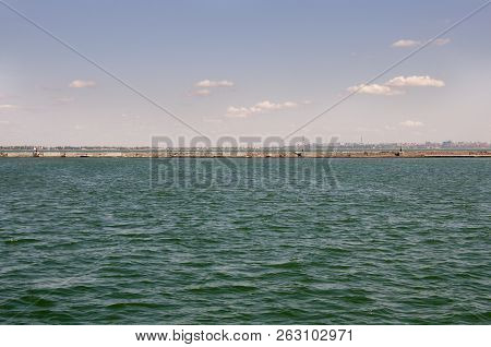 Odessa, South Of Ukraine, The Customs Area, July 10, 2018. Odessa Commercial Sea Port. Beautiful Yaс