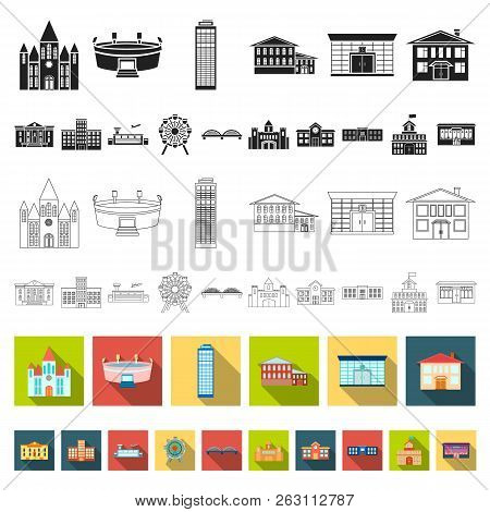 Building Repair Flat Icons In Set Collection For Design.building Material And Tools Vector Symbol St