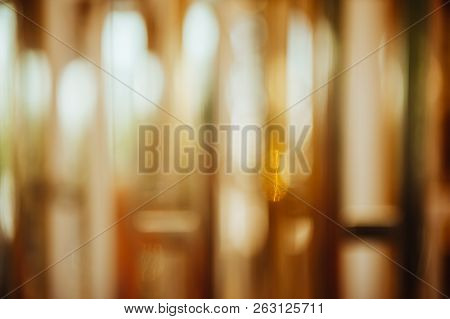Abstract Gold Melal Texture Desfocused For Background