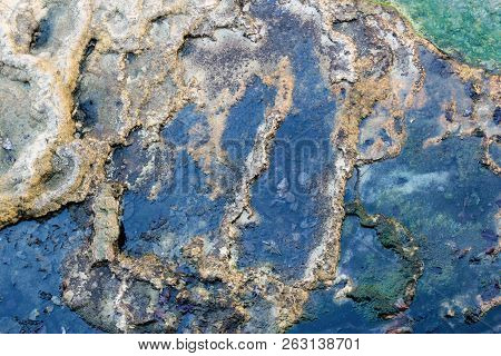 Therapeutic Mineral Water At A Natural Hot Spring In Karlovy Vary, Czech Republic. Hydrogen Sulphide