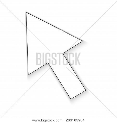 Arrow Icon In Trendy Flat Style Isolated On White Background. Arrow Symbol For Your Web Site Design,