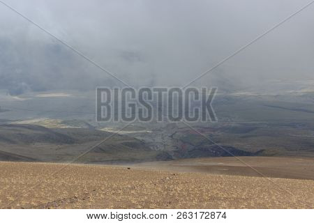 View On The Strato Vulcano Cotopaxi, Ecuador