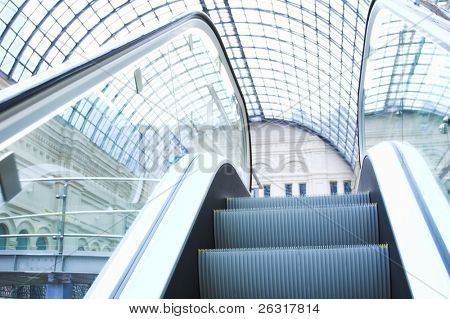 Scala mobile in shopping center, Mosca, GUM, Russia