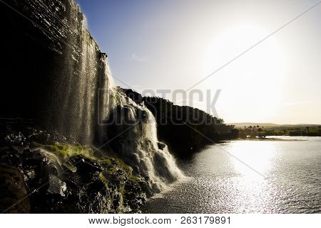 Waterfall Of Hacha In Canaima - Venezuela