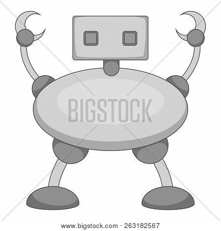 Telemechanical Device Icon In Monochrome Style Isolated On White Background Illustration