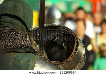 Reconstructor Jousts At Ammunition From Behind Photo
