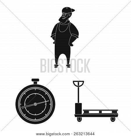 Vector Illustration Of Goods And Cargo Logo. Collection Of Goods And Warehouse Stock Vector Illustra