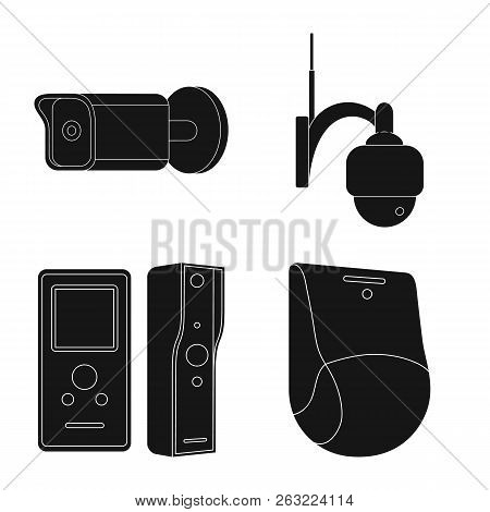 Vector Design Of Cctv And Camera Logo. Collection Of Cctv And System Stock Vector Illustration.