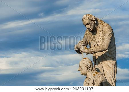 Padua, Italy - June 14: Antonio Canova, The Greatest Neoclassical Sculptor. Monument Erected In The 