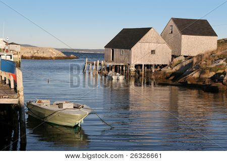 Peggy's Cove, Nova Scotia, Kanada küçük pictureque Limanı.