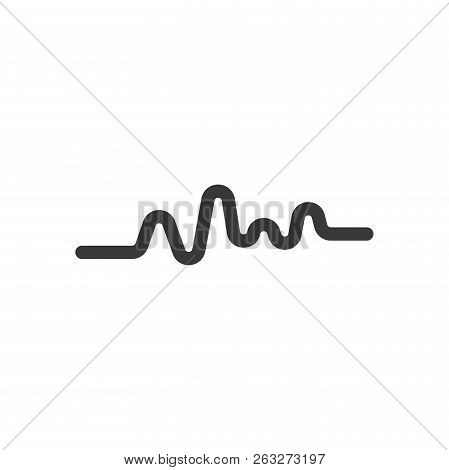 Heartbeat Icon,cardiogram Vector,pulse Sign Isolated On White Background,rhythm Illustration