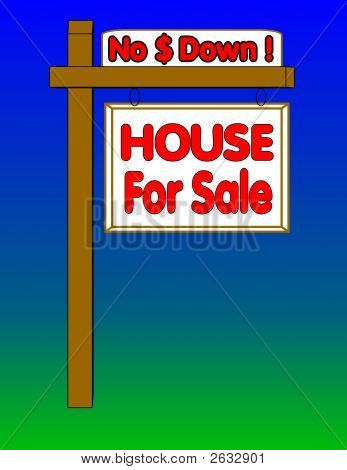 4 Sale No Down Payment Sign