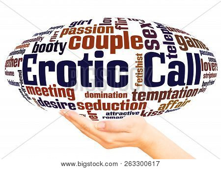 Erotic Call Word Cloud Sphere Concept