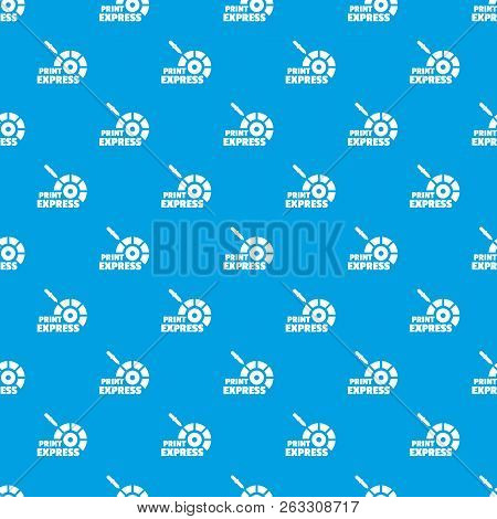 Print Express Pattern Vector Seamless Blue Repeat For Any Use
