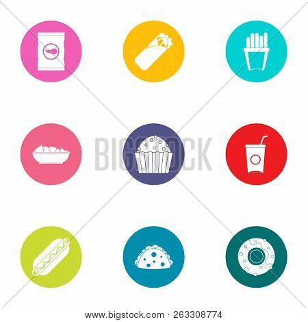 Admixture Icons Set. Flat Set Of 9 Admixture Vector Icons For Web Isolated On White Background