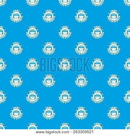 Print Photo Studio Pattern Vector Seamless Blue Repeat For Any Use