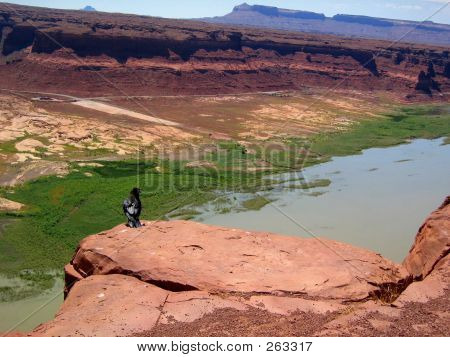 Vrána v Glen Canyonu