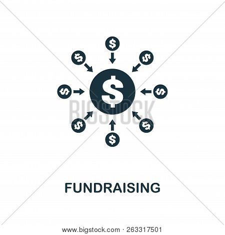 Fundraising Icon. Premium Style Design From Crowdfunding Icon Collection. Ui And Ux. Pixel Perfect F
