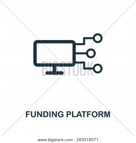 Funding Platform Icon. Premium Style Design From Crowdfunding Icon Collection. Ui And Ux. Pixel Perf