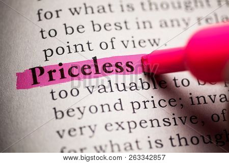 Fake Dictionary, Definition Of The Word Priceless.