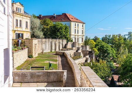 Fortification Walls And Baileys In Historical City Centre Of Litomerice, Czech Republic