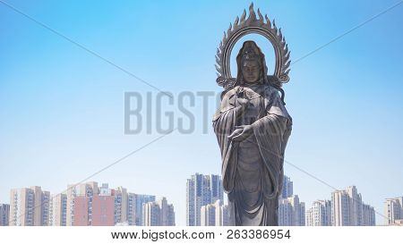 Wuhan, China - Sep 08, 2018: Guiyuan Temple S A Buddhist Temple Located On Wuhan City, Hubei Provinc