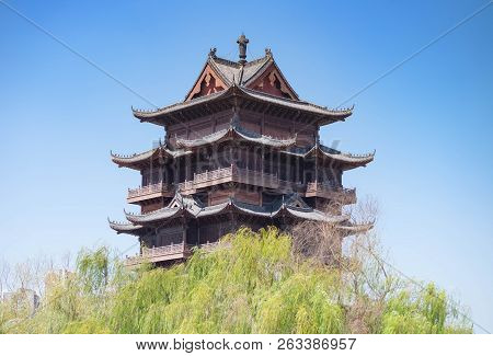 Wuhan, China - Sep 08, 2018: Guiyuan Temple S A Buddhist Temple Located On Wuhan City, Hubei Provinc