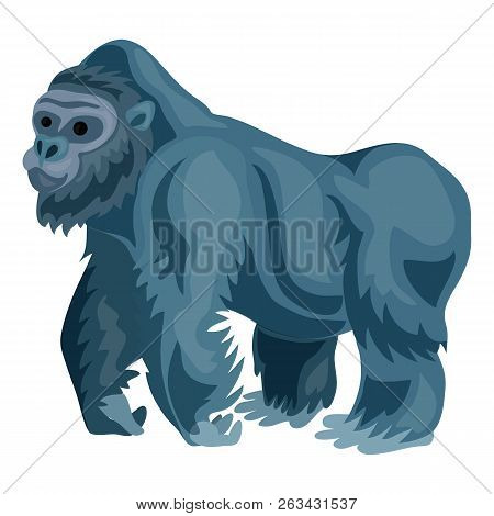 Gorilla Icon. Cartoon Of Gorilla Vector Icon For Web Design Isolated On White Background