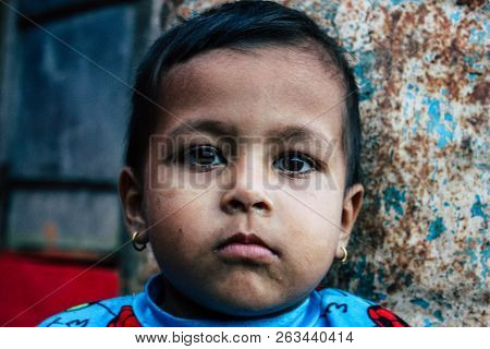Bandipur Nepal October 15, 2018 Closeup Of Young Children Playing And Having Fun Together In Bandipu