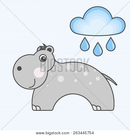 Behemoth Cartoon Style, Vector Art For Kids