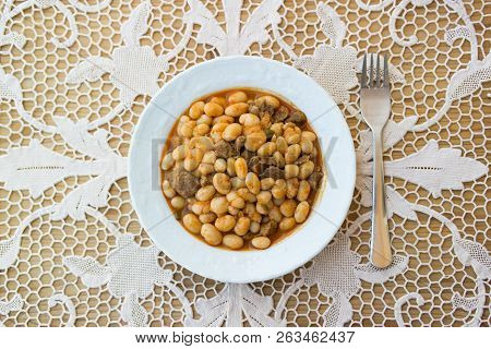 Baked Beans / Kuru Fasulye / Turkish Food.