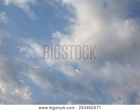 Blue Sky With Clouds Background