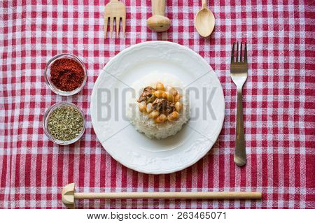 Baked Beans On A Rice / Kuru Fasulye.