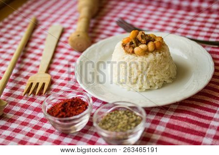Baked Beans On A Rice / Kuru Fasulye.
