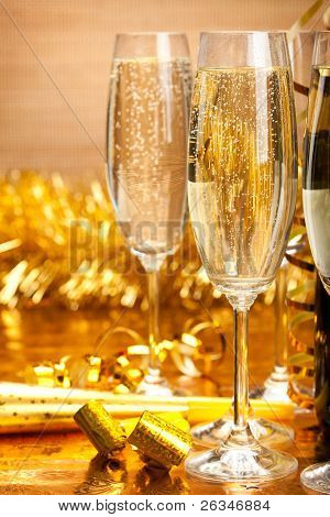 Glasses Of Champagne