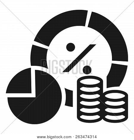 Finance Money Graph Icon. Simple Illustration Of Finance Money Graph Vector Icon For Web Design Isol