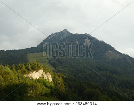 Summit Rock Panorama Landscape Of The Mountains In South Tyrol Italy Europe
