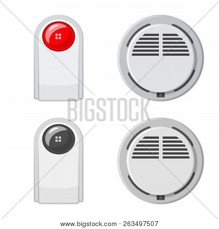 Vector Illustration Of Office And House Icon. Set Of Office And System Vector Icon For Stock.