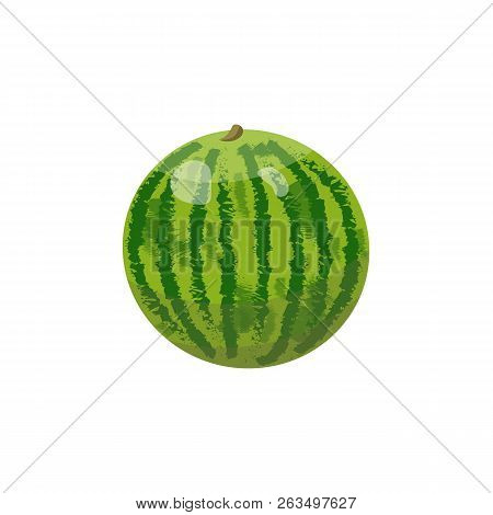 Sliced Fresh Watermelon Isolated On White Background