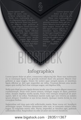 Black And White Infographics With Paragraph