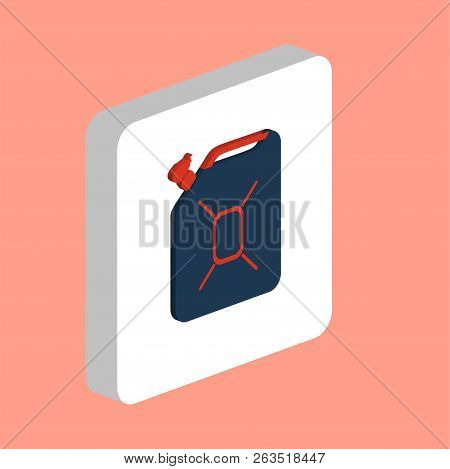 Jerrycan Oil Simple Vector Icon. Illustration Symbol Design Template For Web Mobile Ui Element. Perf