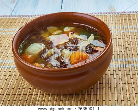 Mushroom Yushka Soup