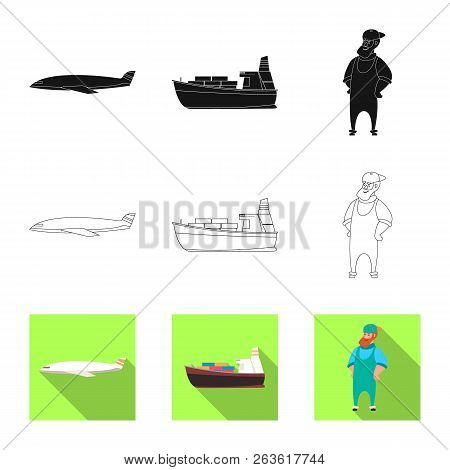 Isolated Object Of Goods And Cargo Icon. Collection Of Goods And Warehouse Stock Vector Illustration