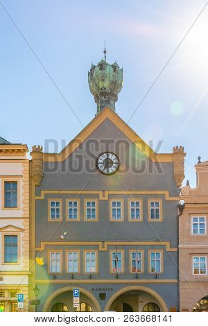 Chalice House - Historical Renaissance Building With Chalice-shaped Dome On The Roof, Litomerice, Cz